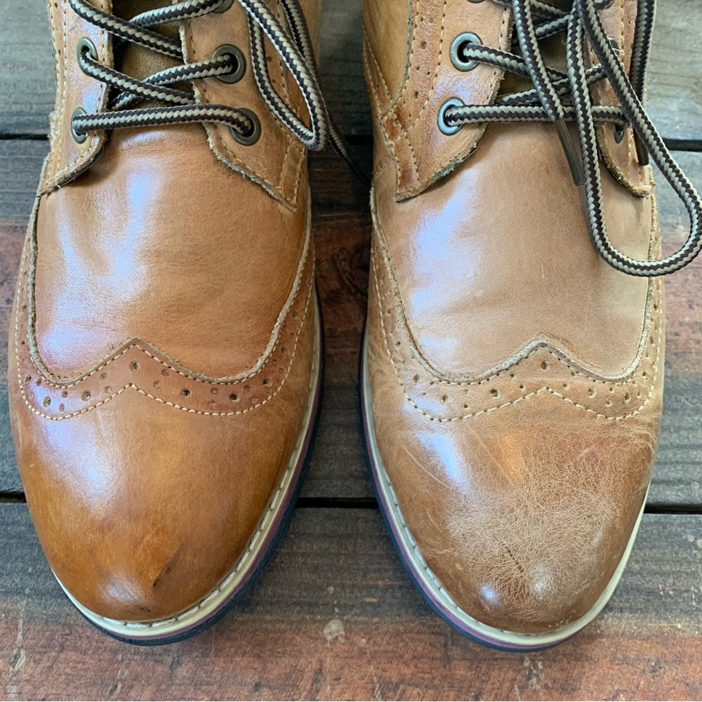 Kunsto Men’s Brogue Boots - Picture 5 of 11